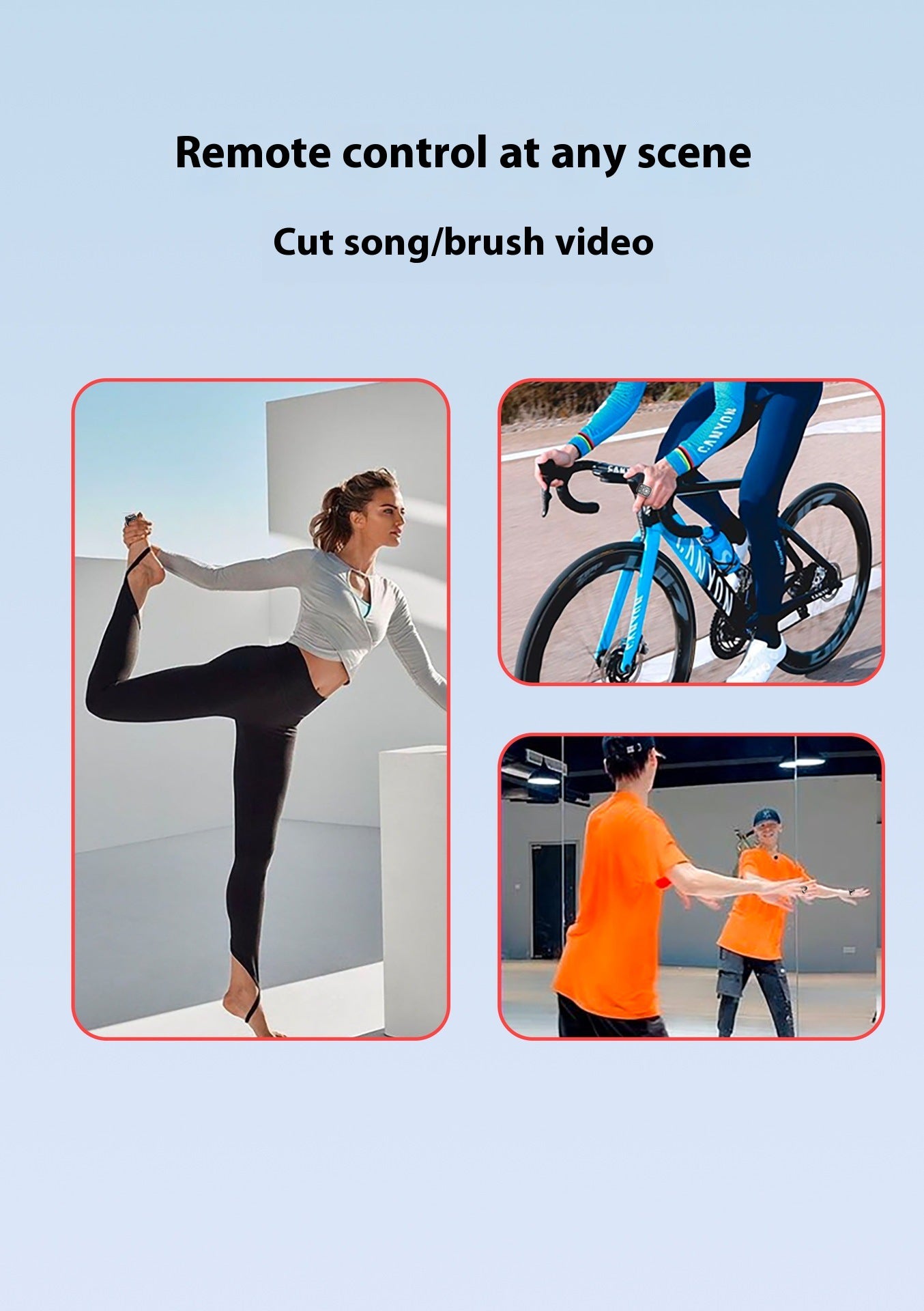 J6 Bluetooth Ring Afstandsbediening | Multifunctionele, platformonafhankelijke mobiele telefooncontroller