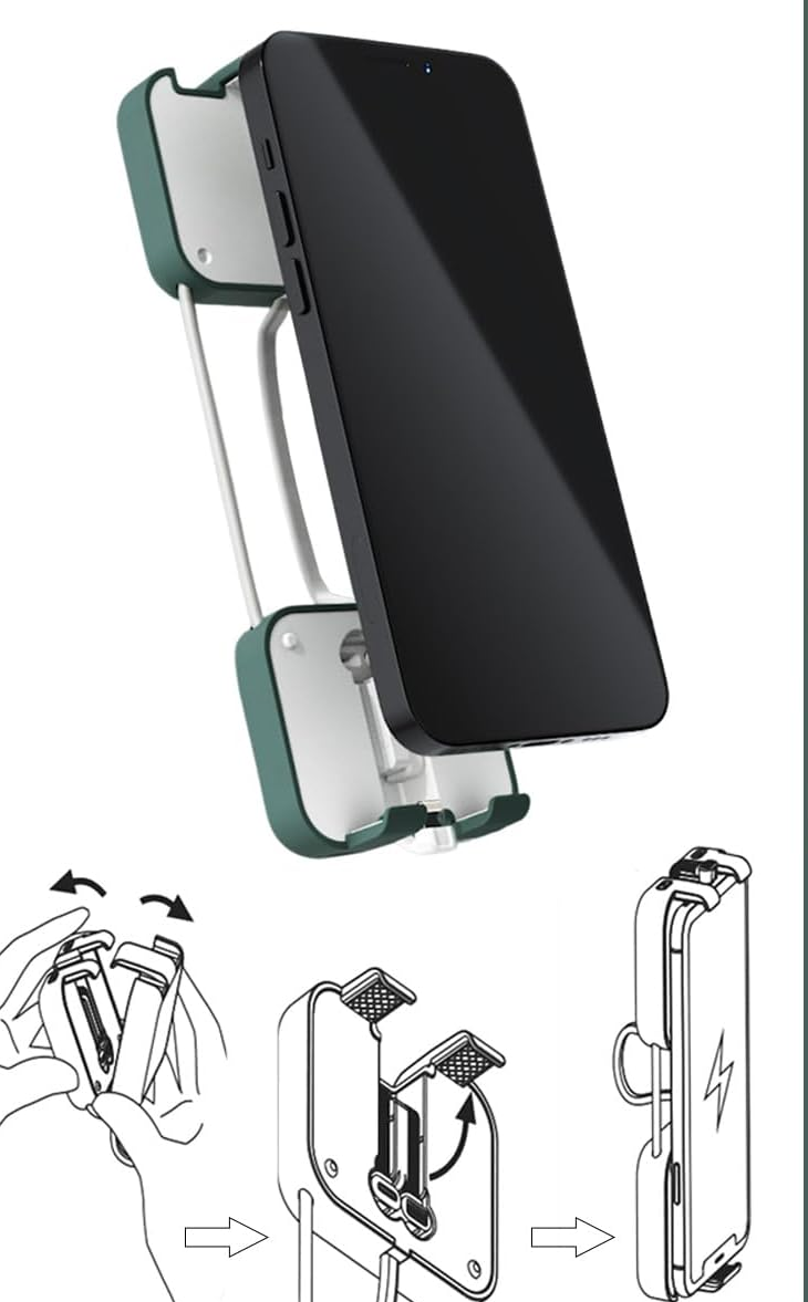 🎉Draagbare draadloze oplader Treasure mobiele telefoonhouder⚡-Gratis verzending