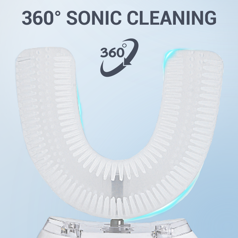 🔥2025 HEET VERKOCHT🔥Sonic 360° Reinigende U-vormige Elektrische Tandenborstel voor Volwassenen